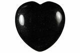 1.6" Polished Black Obsidian Heart - Photo 2